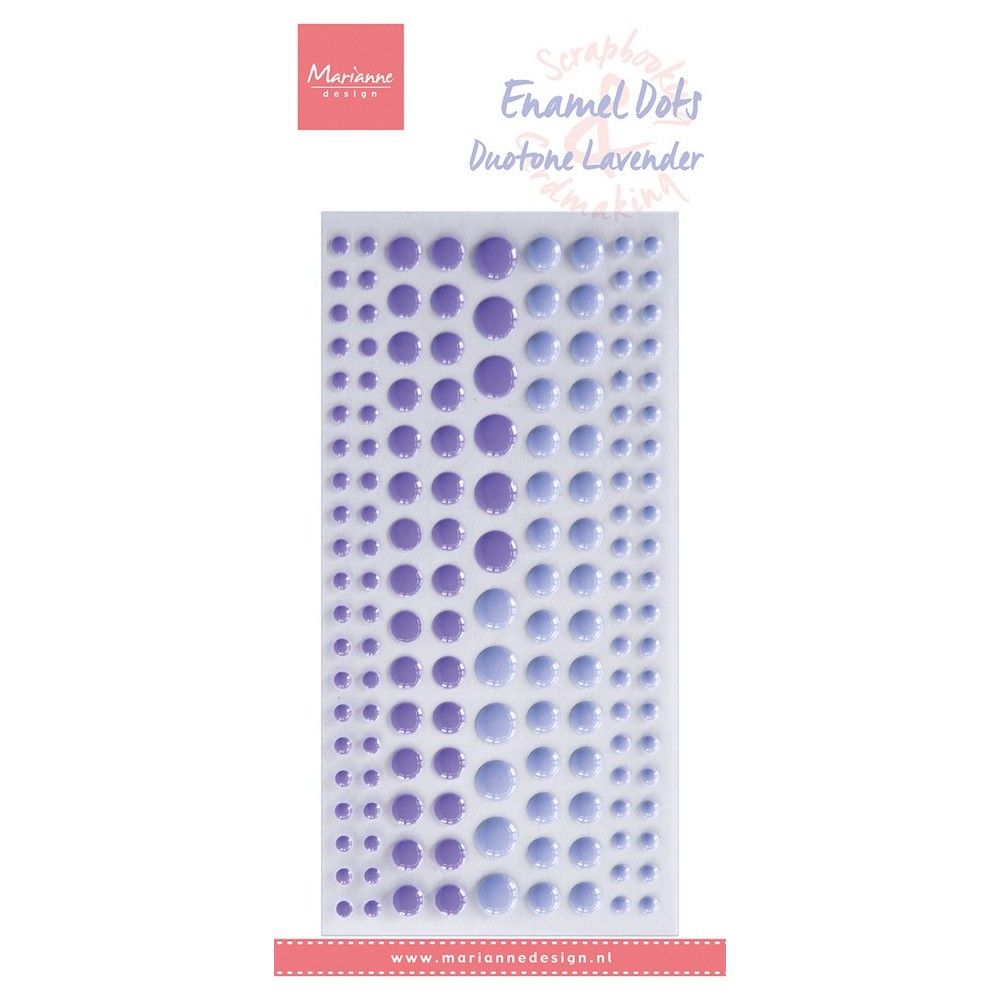 Marianne Design • Dekoration Emaille Punkte Duoton Lavendel