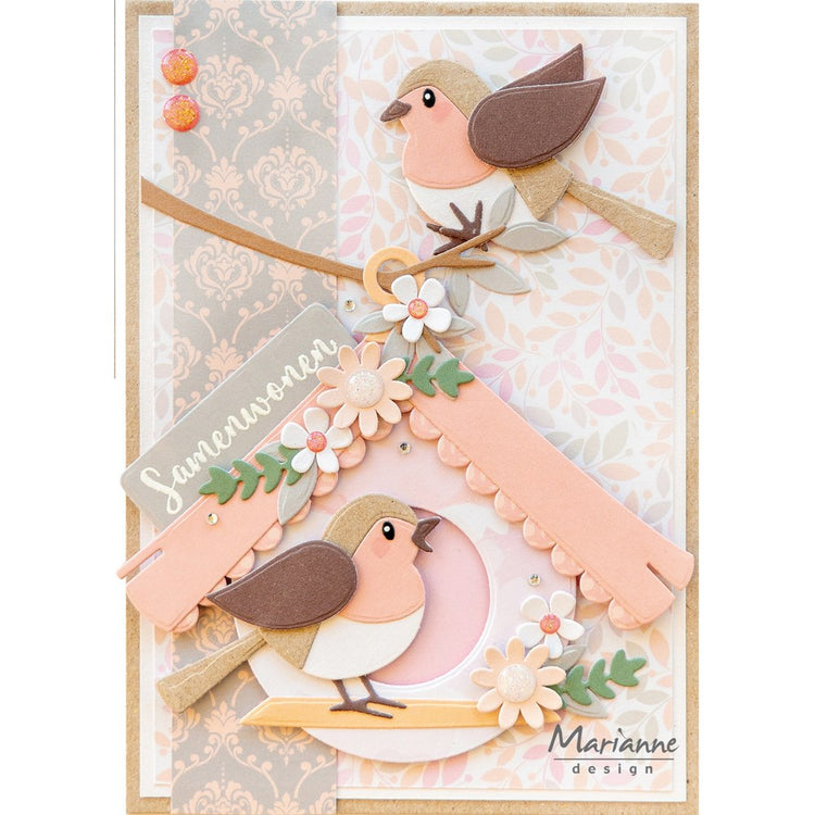 Marianne-Design • Emaille-Punkte rosa Glitzer