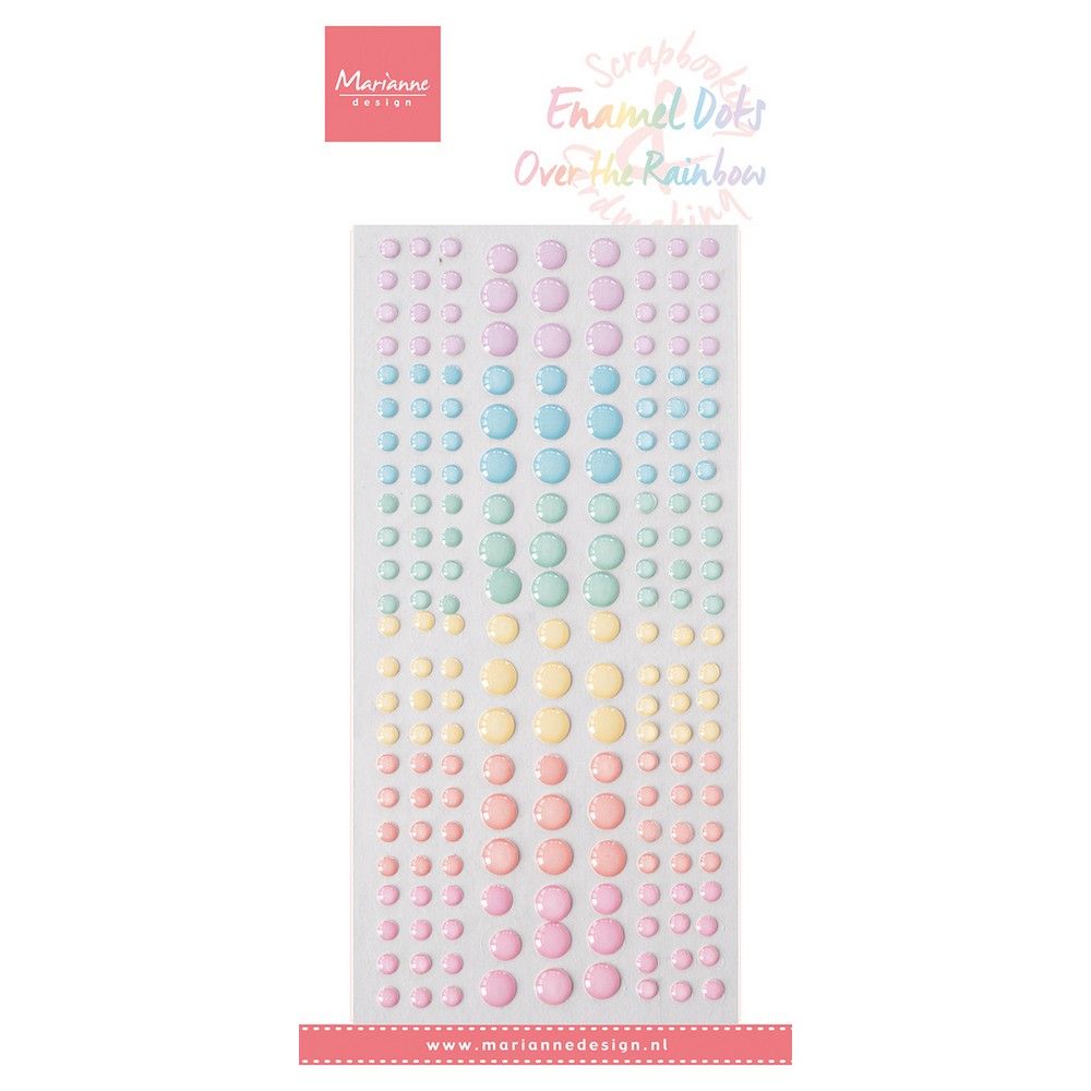 Marianne Design • Dekoration Emaille Punkte über dem Regenbogen