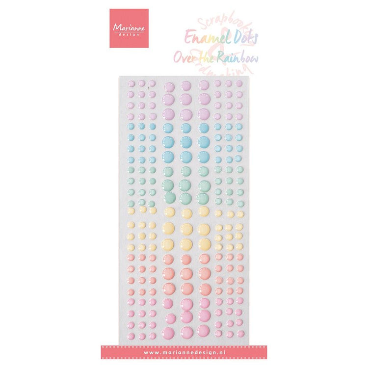 Marianne Design • Dekoration Emaille Punkte über dem Regenbogen