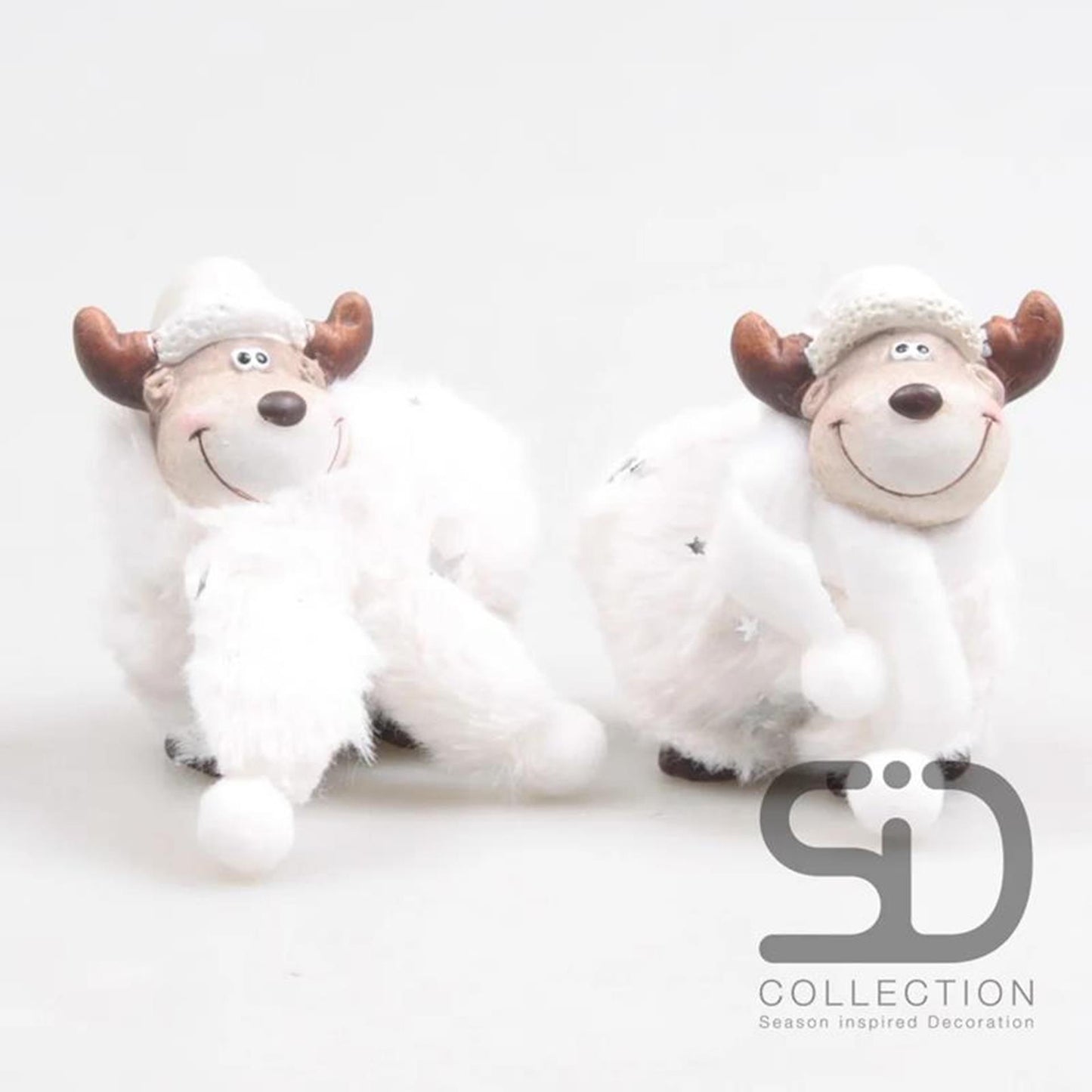 Von der Jahreszeit inspirierte Dekorationsstatue des Elchs Zoe Gus, 7,5 x 4,5 x 8 cm