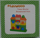 Playwood -Holzblöcke Haus in schönen Farben