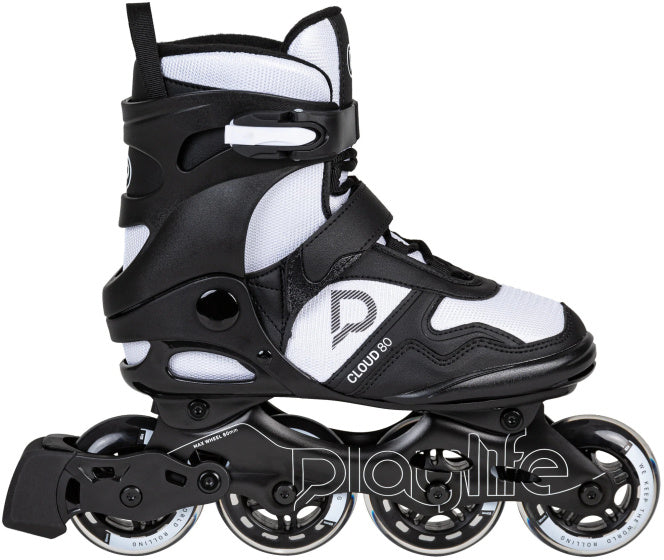 Playlife Cloud Fitness Inline Skates 82A Schwarz Weiß Größe 39