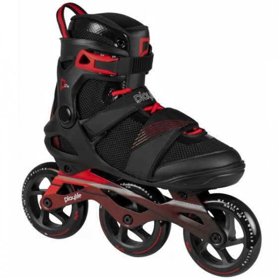 Playlife - GT Black 110 Inline-Skates Herren schwarz rot Größe 38