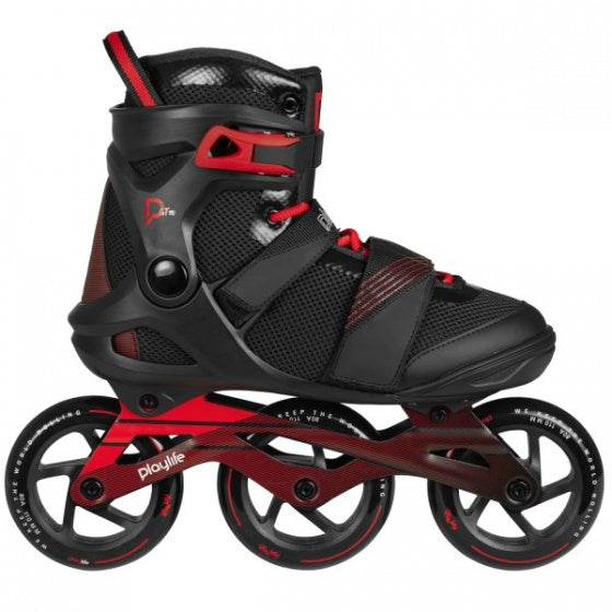 Playlife - GT Black 110 Inlineskates Männer schwarz rote Größe 37