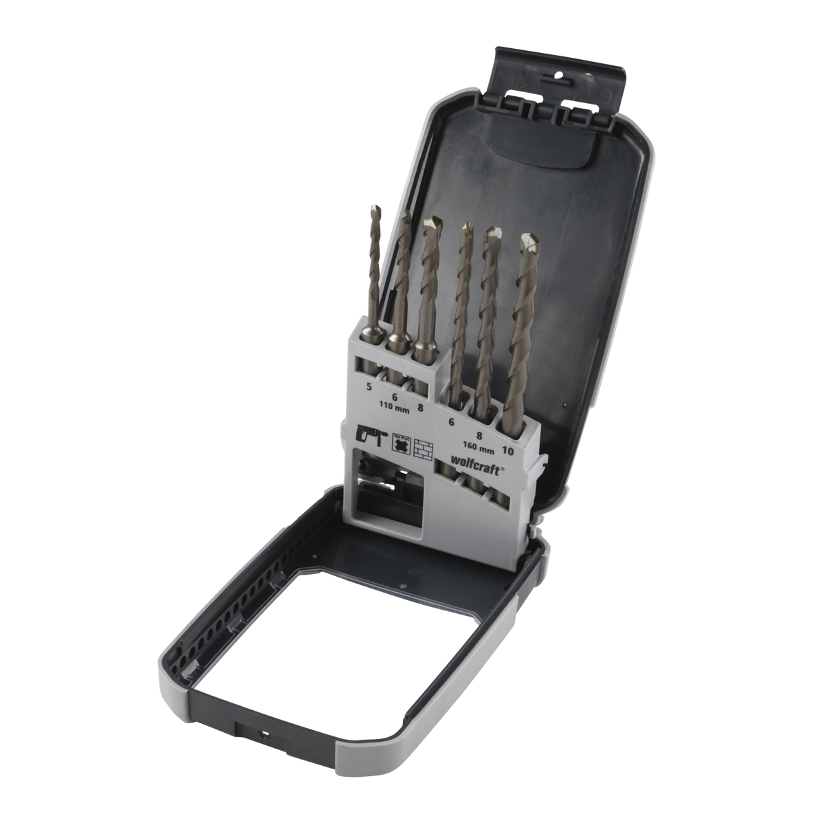 Wolfcraft Betonbohrer-Set | hartmetallbestückt | sds-plus | ø5–10mm | 6-teilig | 1 Satz - 7113000