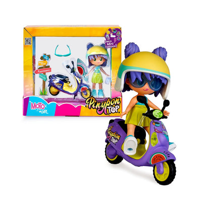Pinypon Top Moto Girl 11cm mit Tattoos
