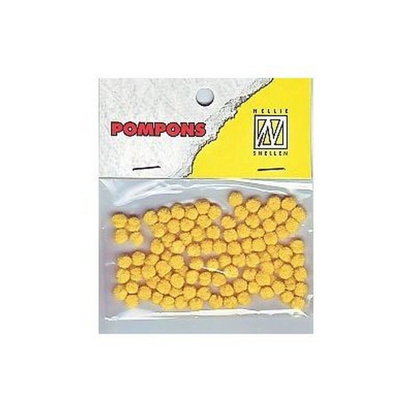 Nellies Wahl • Pompons Mini 3mm 100 Stück Pkg. col. 08 Narzisse