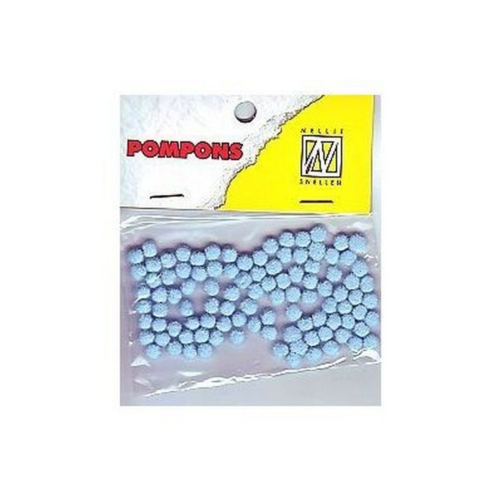 Nellies Wahl • Pompons Mini 3mm 100 Stück Pkg. col. 10 Babyblau