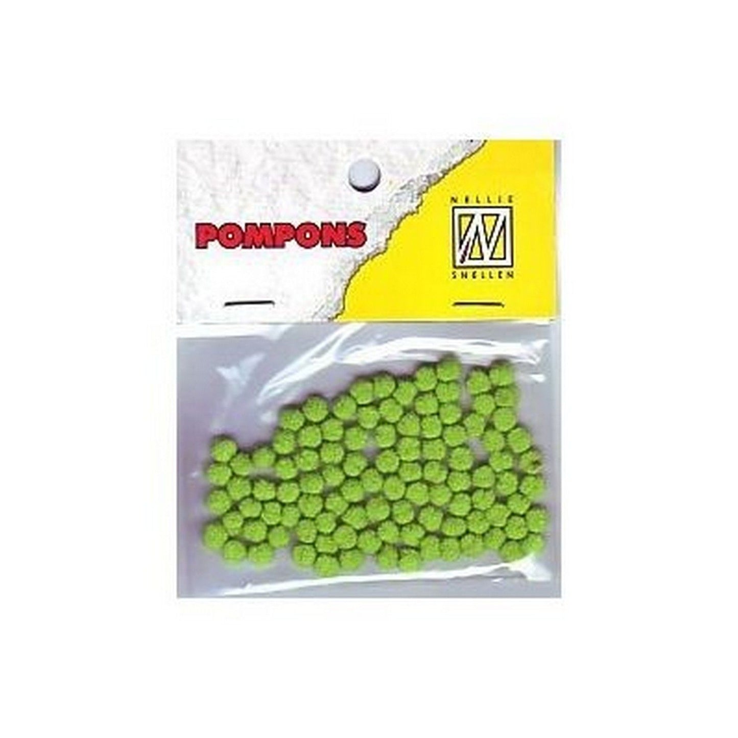 Nellies Wahl • Pompons Mini 3mm 100 Stück Pkg. col. 11 Limettengrün