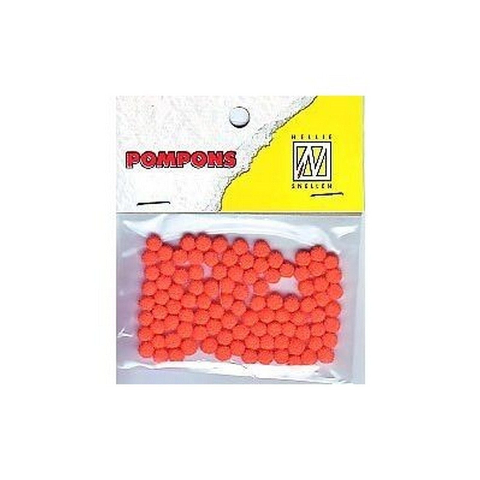 Nellies Wahl • Pompons Mini 3mm 100 Stück Pkg. col. 16 orange