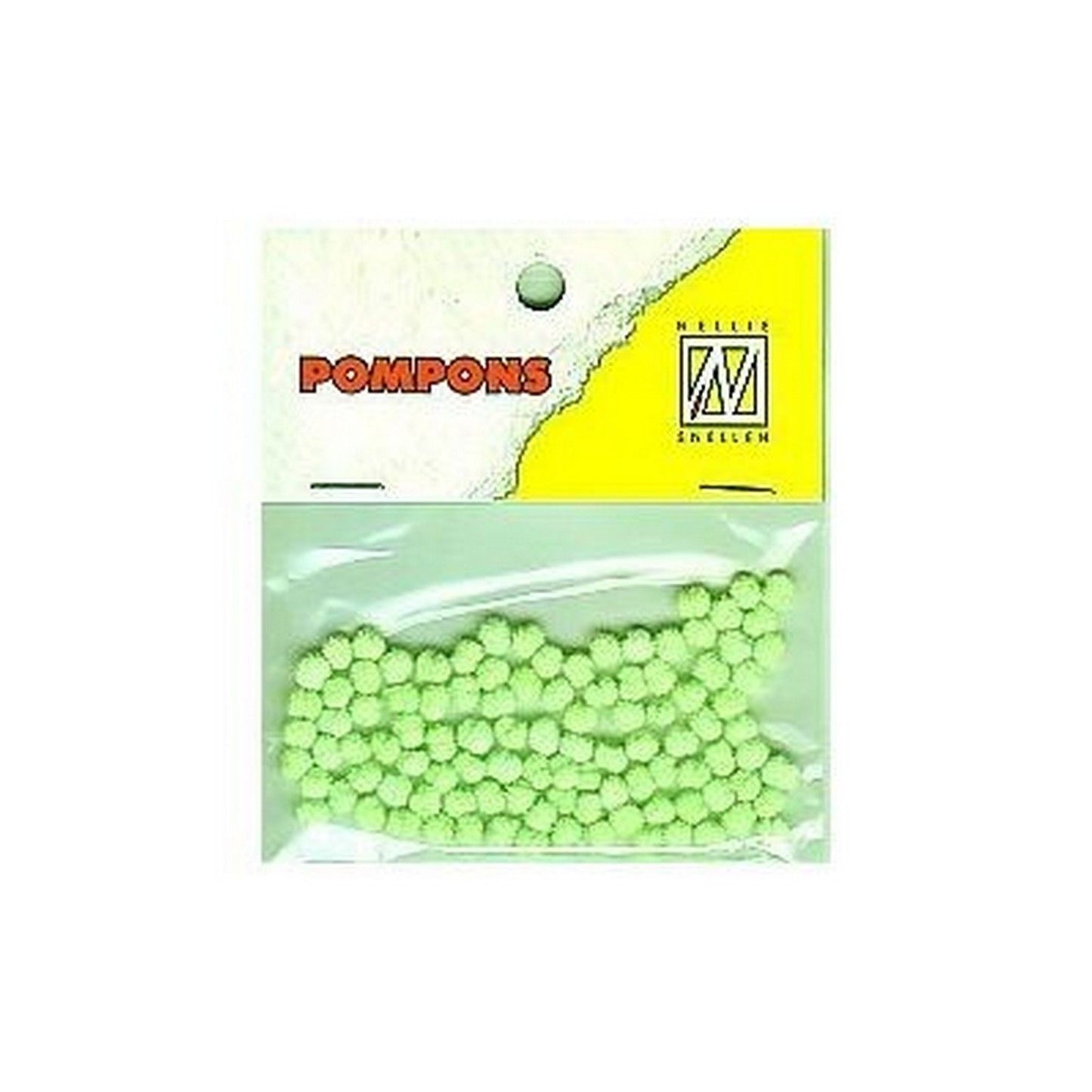 Nellies Wahl • Pompons Mini 3mm 100 Stück Pkg. col. 33 neongrün