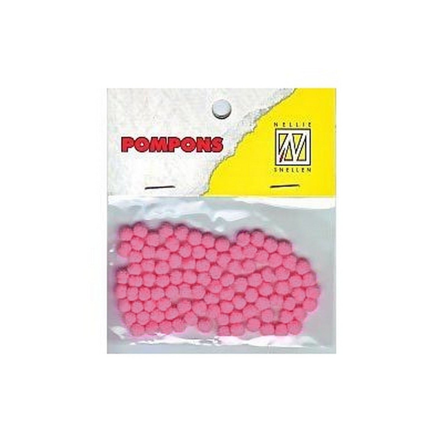 Nellies Wahl • Pompons Mini 3mm 100 Stück Pkg. col. 25 Blütenrosa