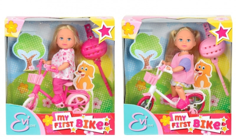 Evi Love Pop mit Fahrrad