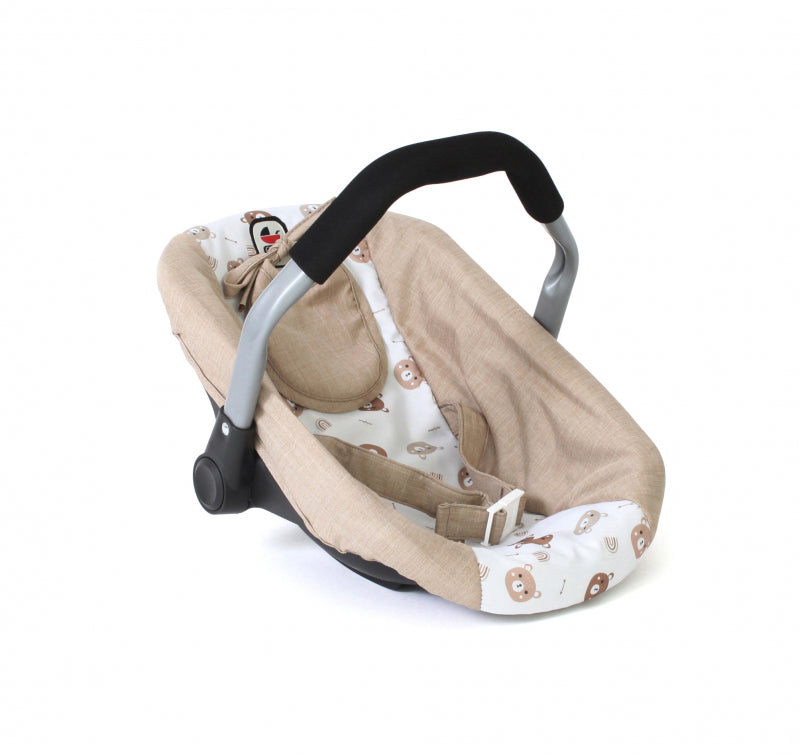 Bayer schicker Puppenautositz (beige Bären)