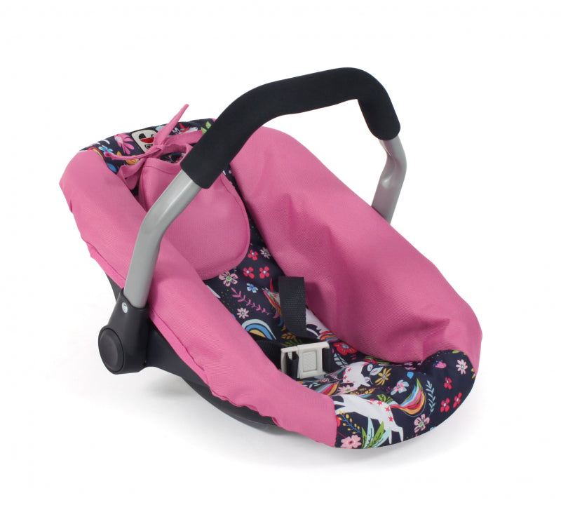 Bayer Chic Puppenautositz (Einhorn dunkelblau rosa)