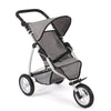 Bayer schicker Puppenwagen Jogging Leon (Jeansgrau)