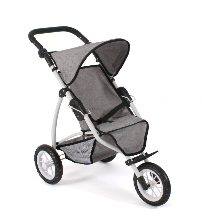 Bayer schicker Puppenwagen Jogging Leon (Jeansgrau)