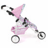 Bayer Chic Puppenwagen Joggen Lola (Blumen weiß rosa)