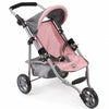 Bayer schicker Puppenwagen Jogging Lola (grau hellrosa)