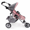 Bayer schicker Puppenwagen Jogging Lola (grau hellrosa)