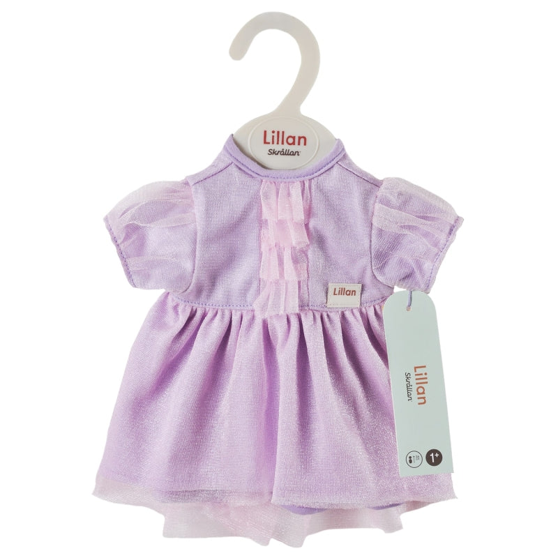 Skrallan Puppenkleidung Partykleid lila (36-40cm)