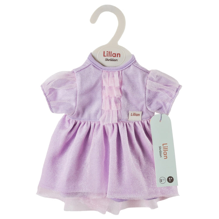 Skrallan Puppenkleidung Partykleid lila (36-40cm)