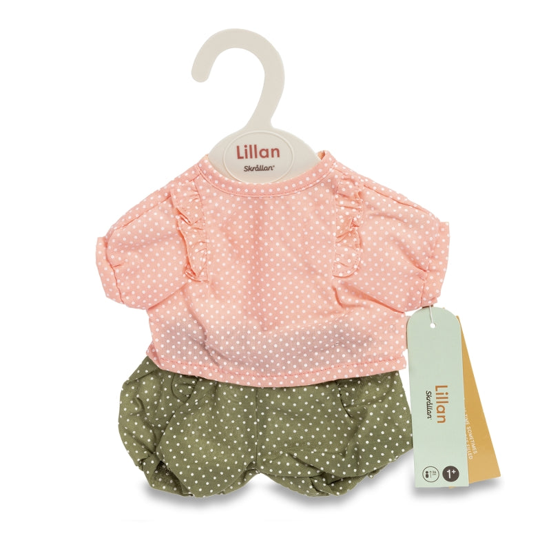 Skrallan Puppenkleidungsset Polka Dot (36-40cm)