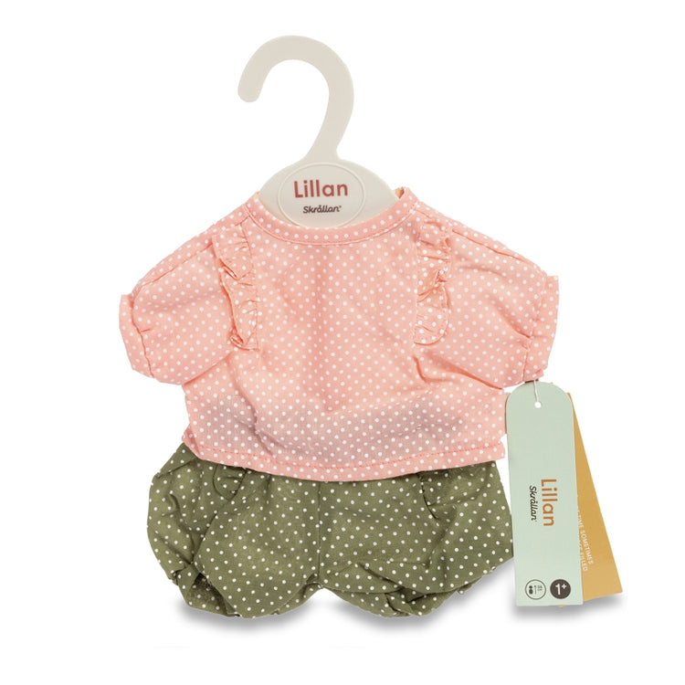 Skrallan Puppenkleidungsset Polka Dot (36-40cm)