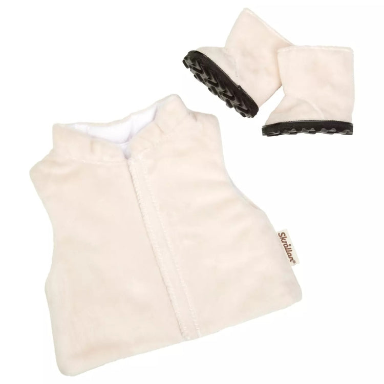 Skrallan Puppenkleidung Weste und Stiefel (36-40cm)