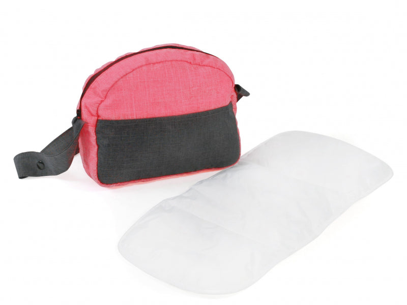 Bayer Chic Puppenwickeltasche (dunkelrosa grau)