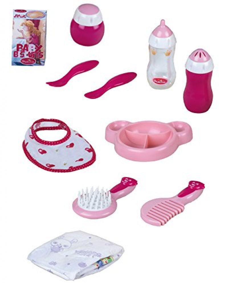 Kleines Puppenpflege- und Fütterungsset (11-teilig)
