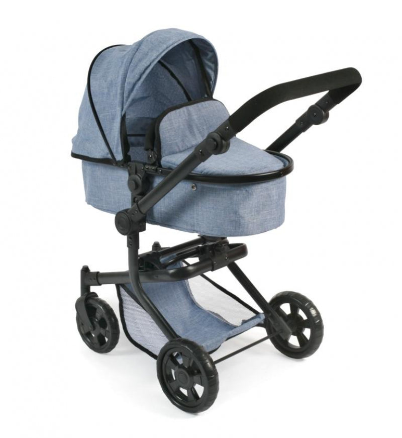 Bayer schicker Puppenwagen Mika Kombi (Jeansblau)