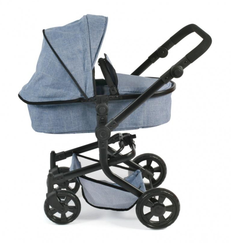 Bayer schicker Puppenwagen Mika Kombi (Jeansblau)