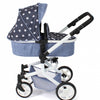 Bayer schicker Puppenwagen Mika Kombi (Marine Sterne)