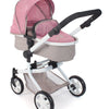 Bayer schicker Puppenwagen Mika Kombi (Rosa-Taupe-Bär)