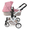 Bayer schicker Puppenwagen Mika Kombi (Rosa-Taupe-Bär)