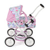 Bayer schicker Puppenwagen Smarty (Blumen weiß rosa)