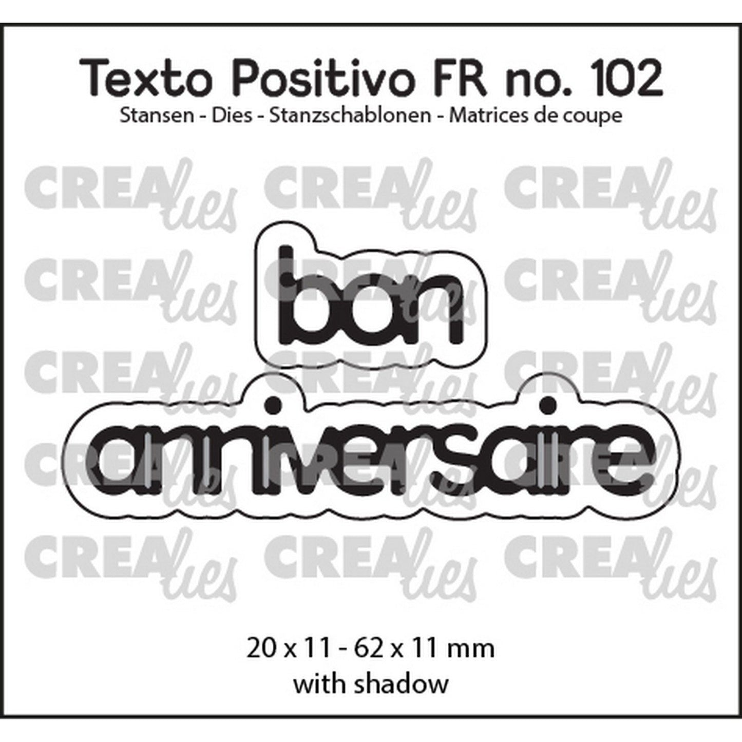 Crealies • positiver Text zum Geburtstag