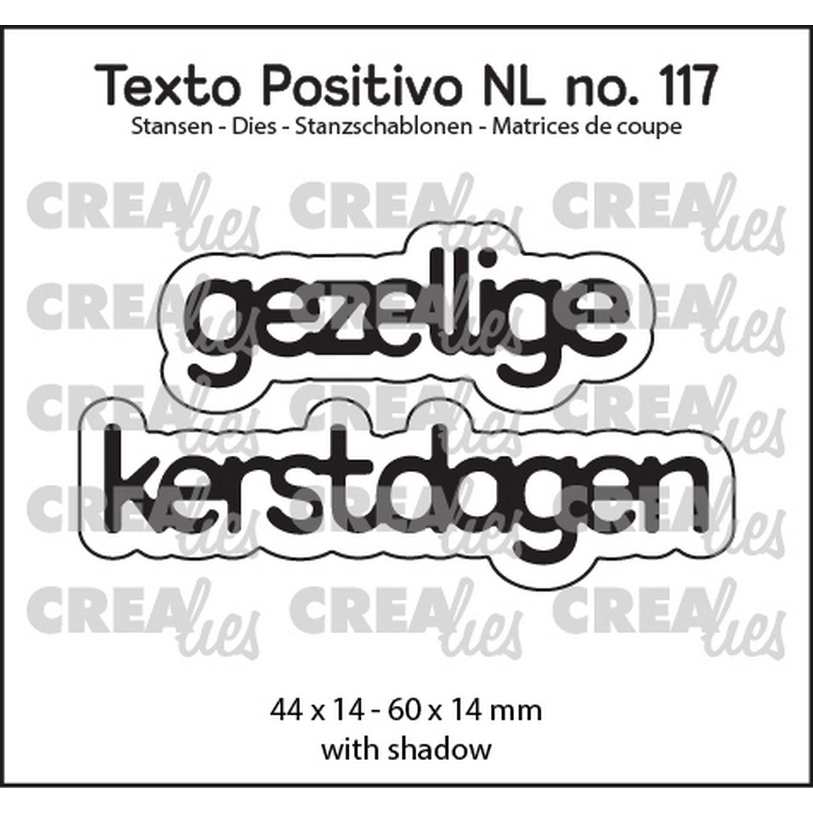 Crealies • positiver Text und frohe Weihnachten