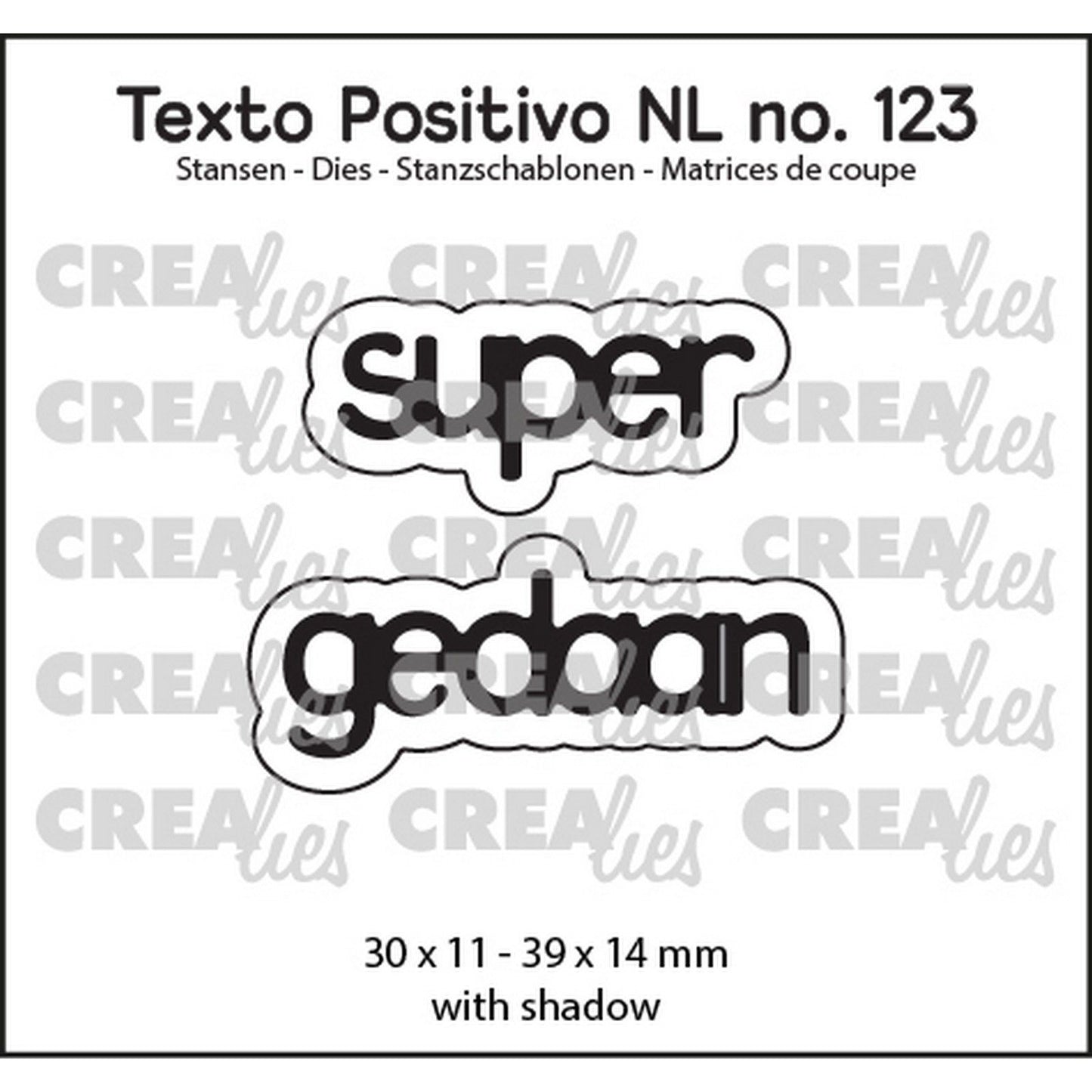 Crealies • positiver Text und tolle Arbeit