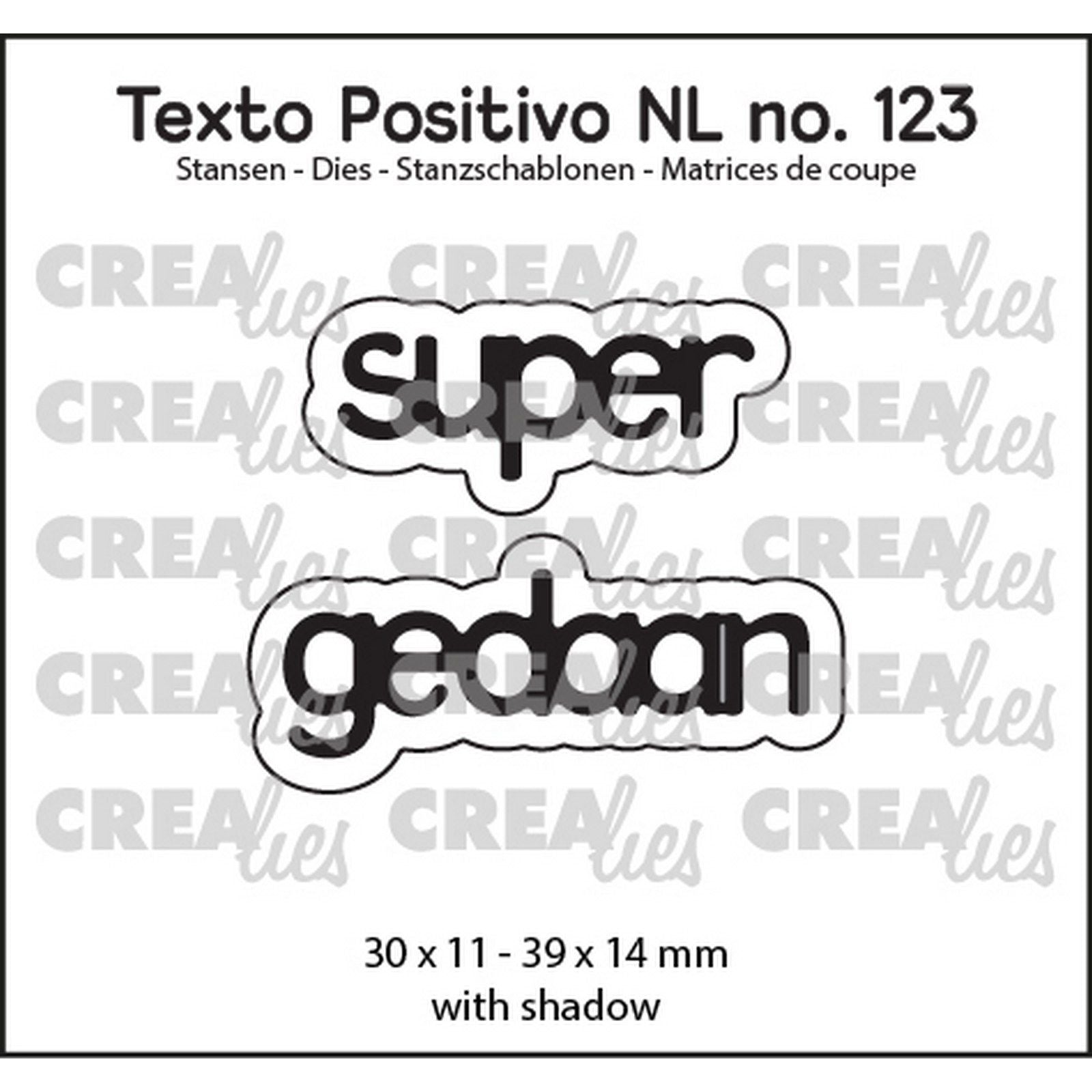 Crealies • positiver Text und tolle Arbeit