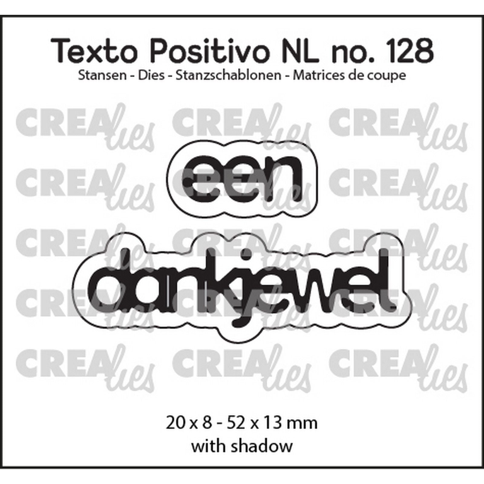 Crealies • Texto Positiv ein Dankeschön