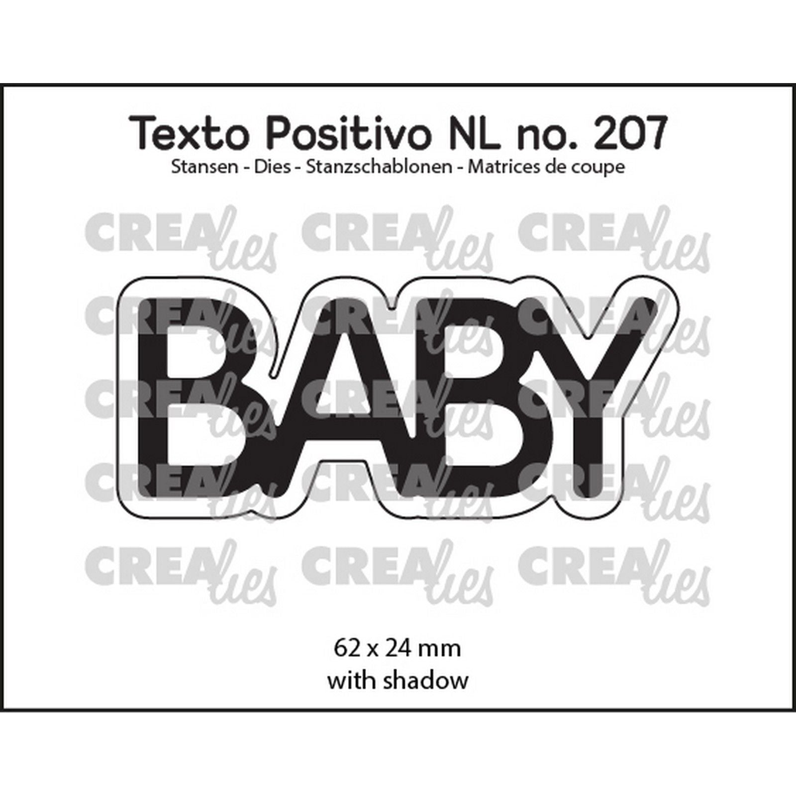 Crealies • Gestanzter Text, Baby