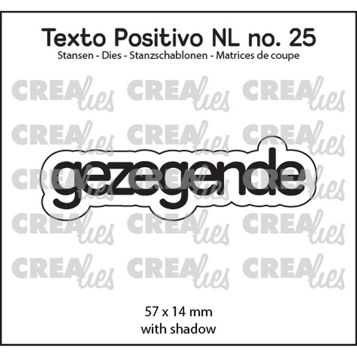Crealies • texto positivo Stanzformen gesegnet