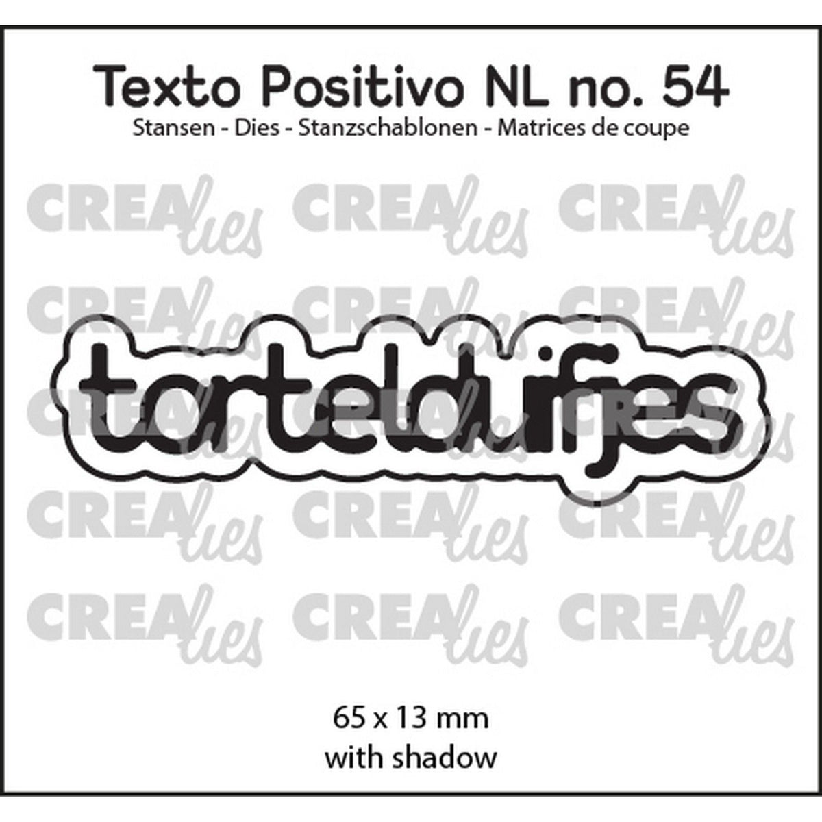 Crealies • texto positivo Stanzformen Turteltauben
