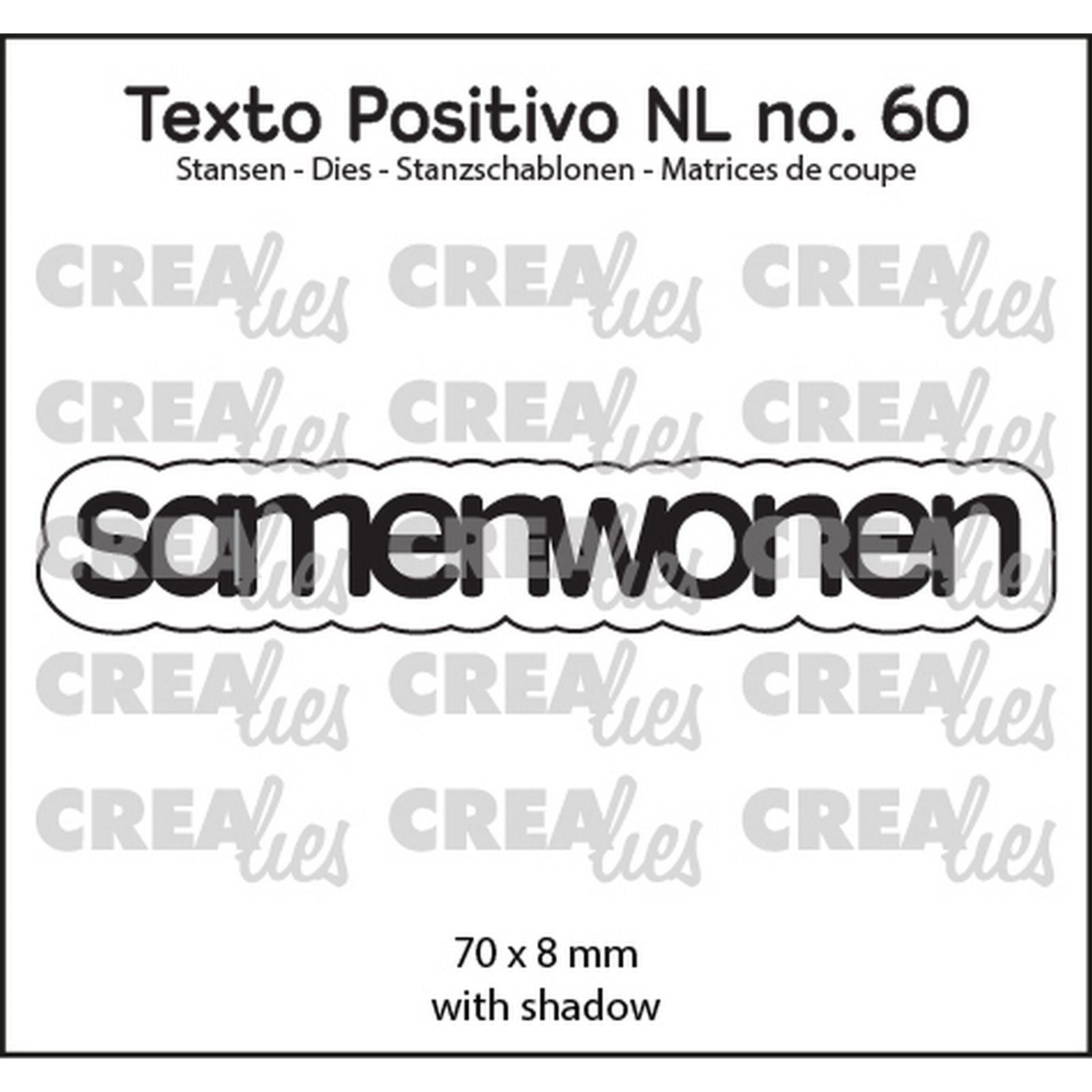 Crealies • texto positivo Stanzformen Zusammenleben