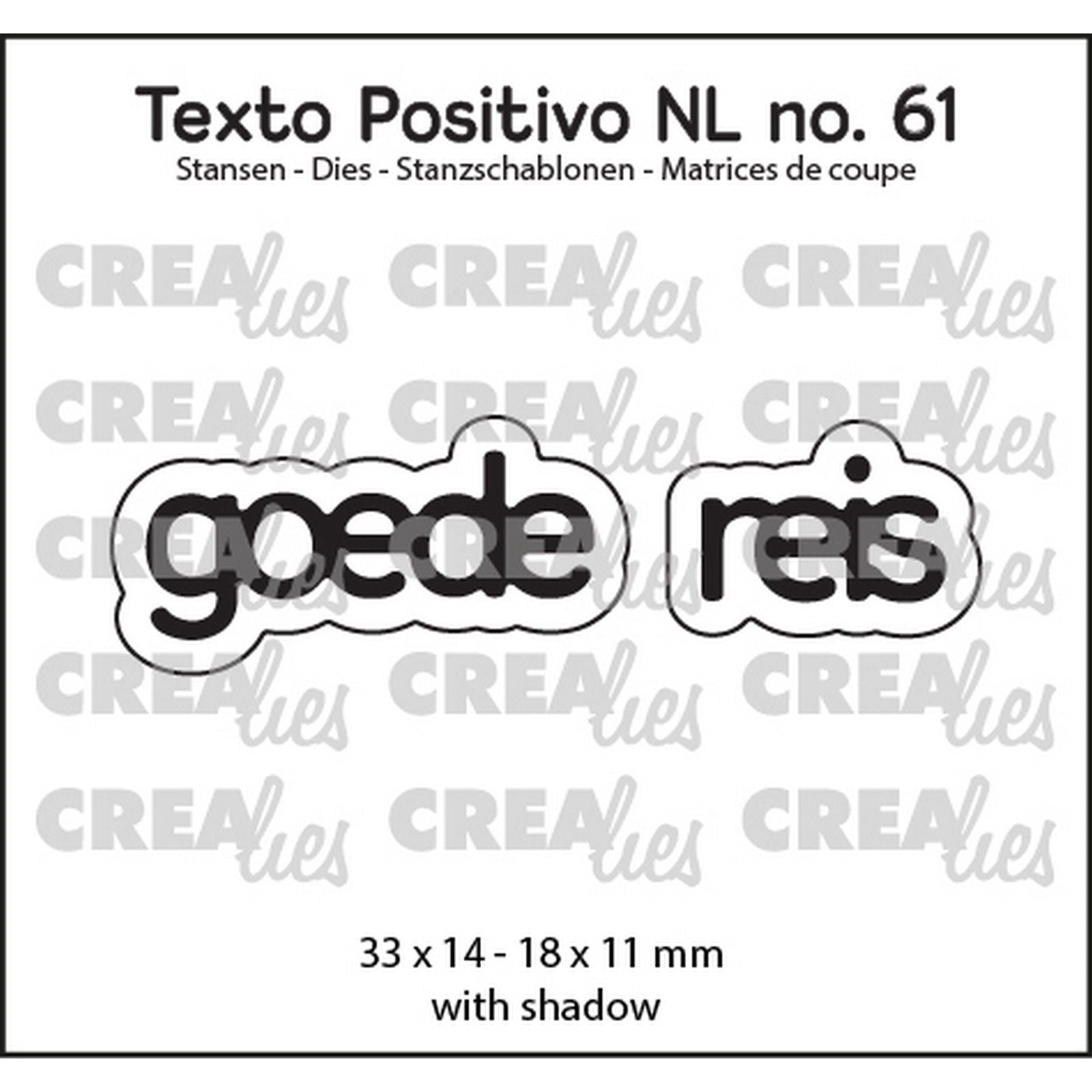 Crealies • Texto-Positivo-Stanzformen gute Reise
