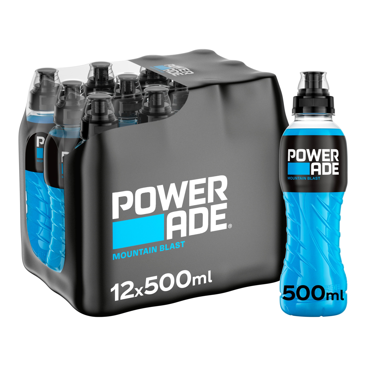 Powerade Mountain Blast Cap (12x 500ml)