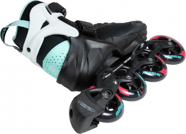 Inline-Skates Radon Teal 90 softboot 83A schwarz mt 38